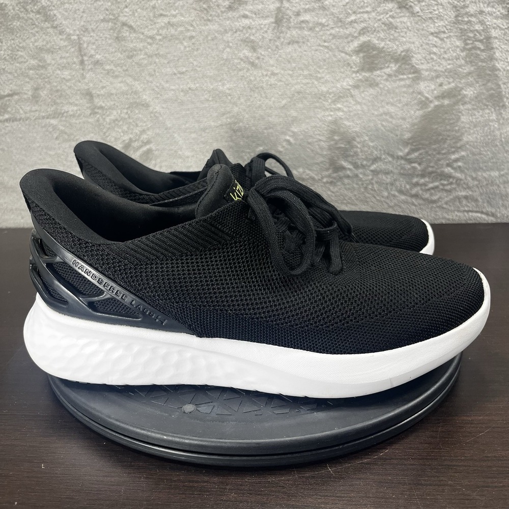 Kizik Athens Mens Size 8.5 Black Hands Free Casual Lace Up Athletic Sneakers